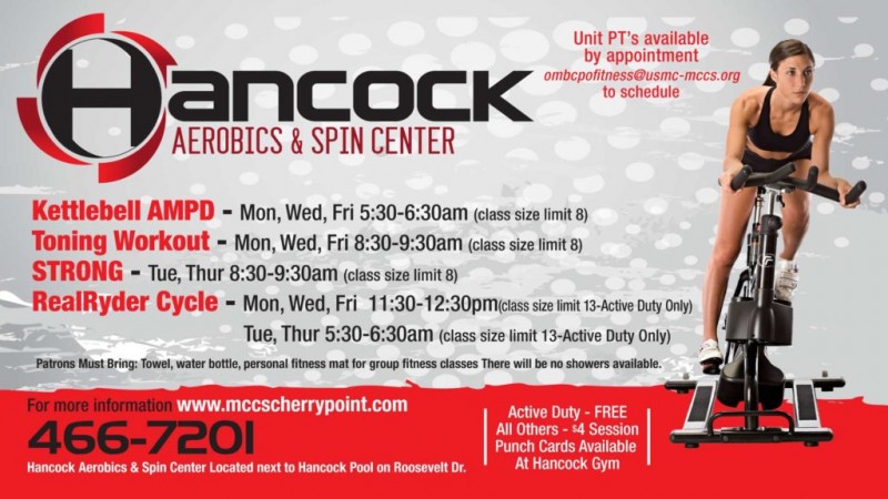 Hancock Aerobics and Spin Center - MCAS Cherry Point
