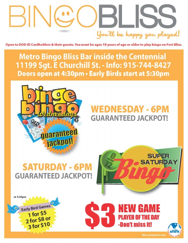 Bingo Bliss - Fort Bliss
