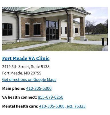 Fort Meade VA Outpatient Clinic