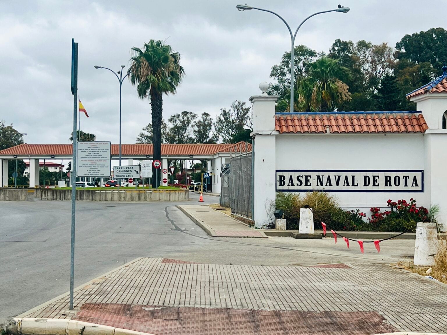 Historical landmark in Rota, Spain.