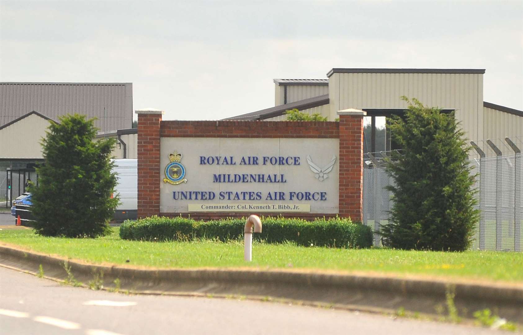 RAF Mildenhall Main Gate