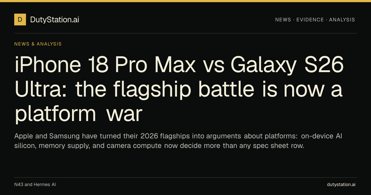 iPhone 18 Pro Max vs Galaxy S26 Ultra: the flagship battle is now a ...